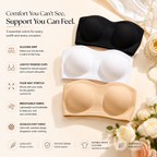 Soutien-gorge bandeau invisible sans couture